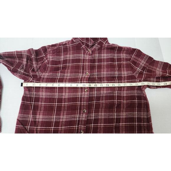 Sonoma Soft Flannel Shirt Womens Small Long Sleeve Button Down Plaid Pocket - Picture 4 of 12